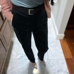 HM made in sweden high quality Stylish Black Leather belt silver buckle